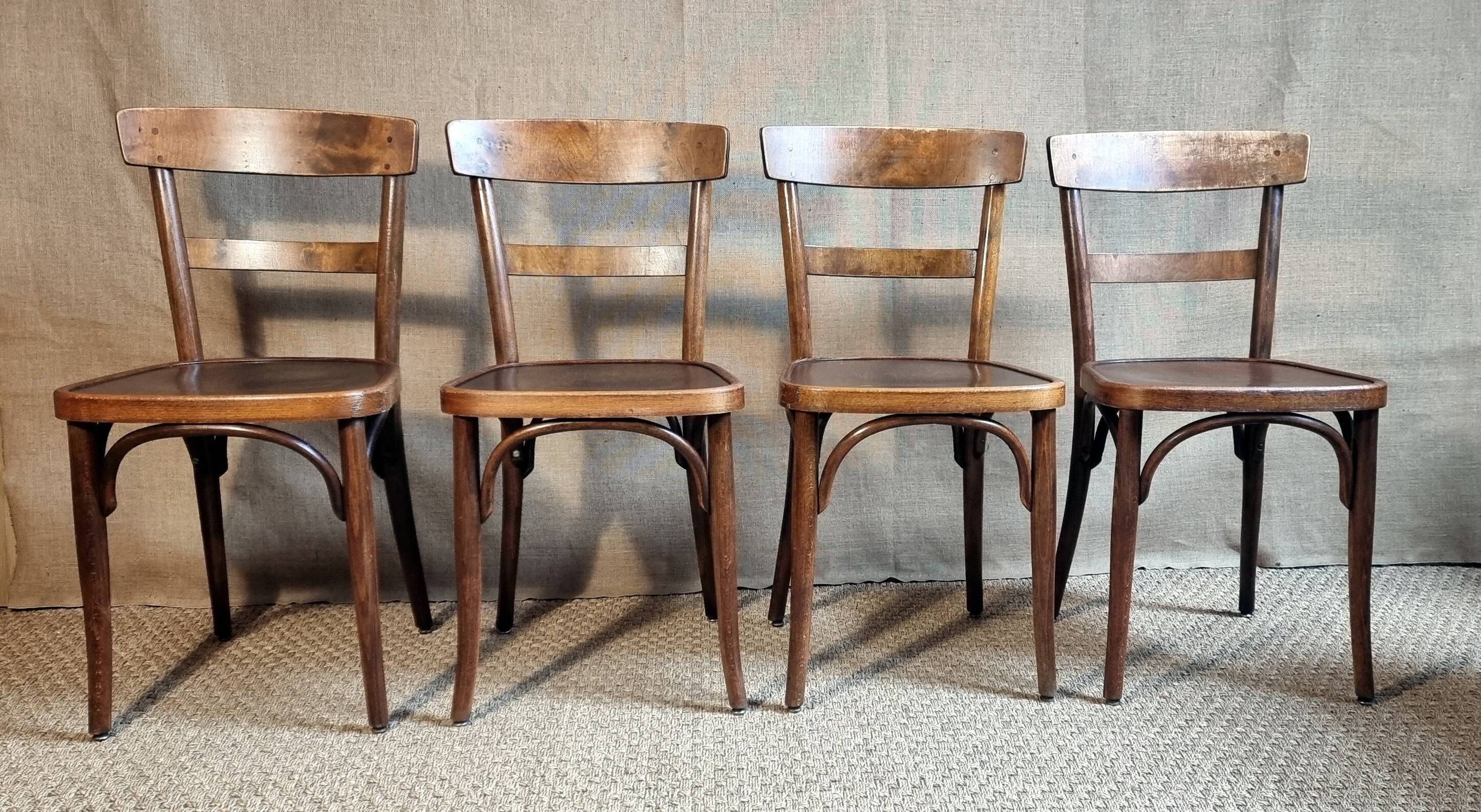 4 bistro chairs Horgen-Glaris Switzerland 30s/40s