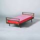Lit 1 place, daybed scandinave en teck pied compas 1960
