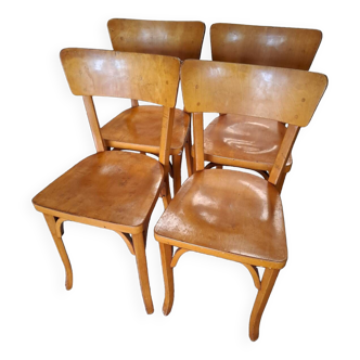 Set of 4 Baumann bistro chairs