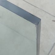 Vintage 1970s Italian design glass dining table.