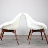 Pair of lounge chairs restored by Miroslav Navratil, 1960s
