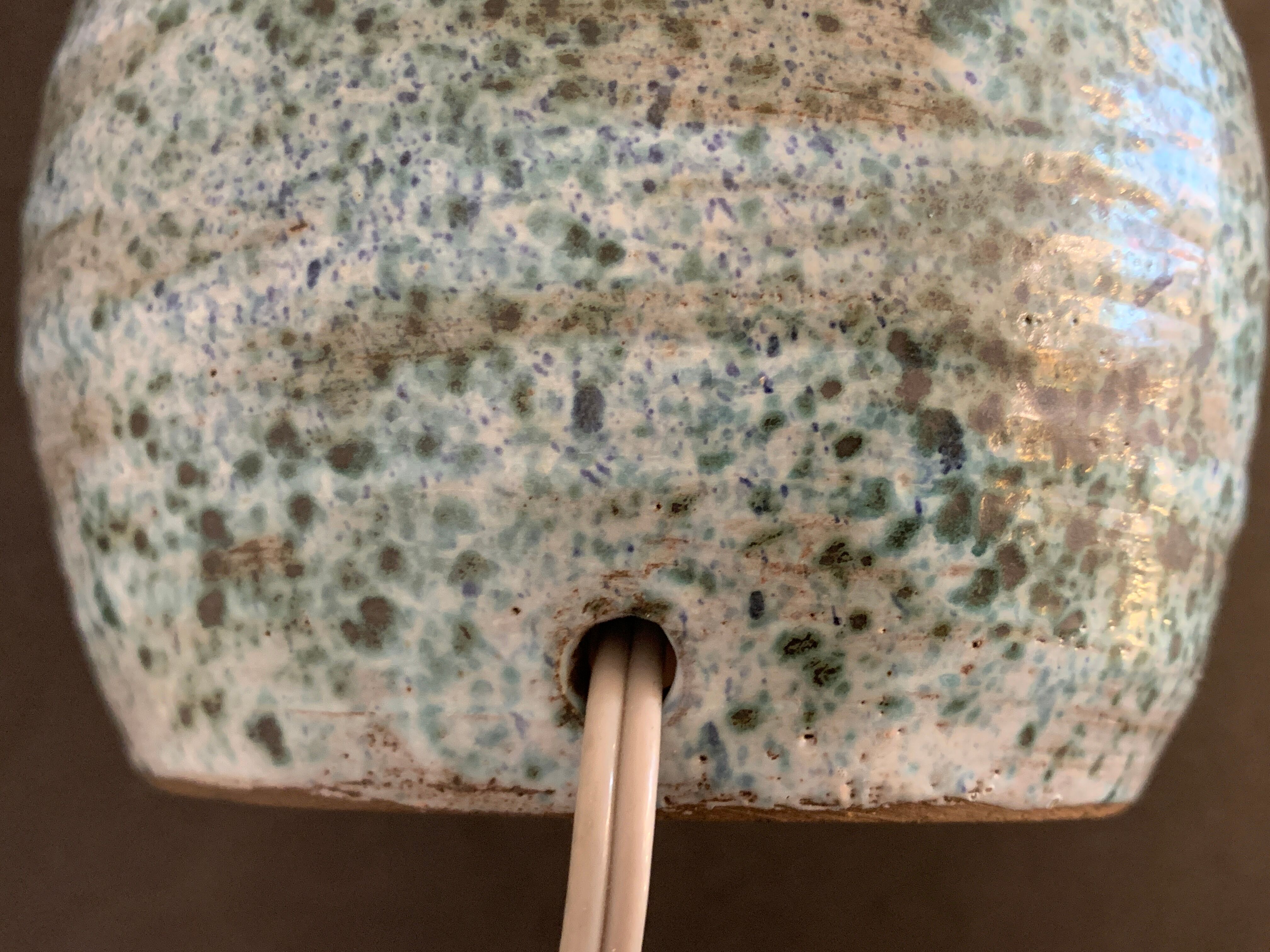 Ceramic lamp foot Monique Senlis, 1970