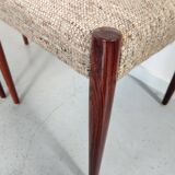 6 scandinavian chairs from lübke in rosewood, 60s
