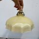 White and beige glass pendant light