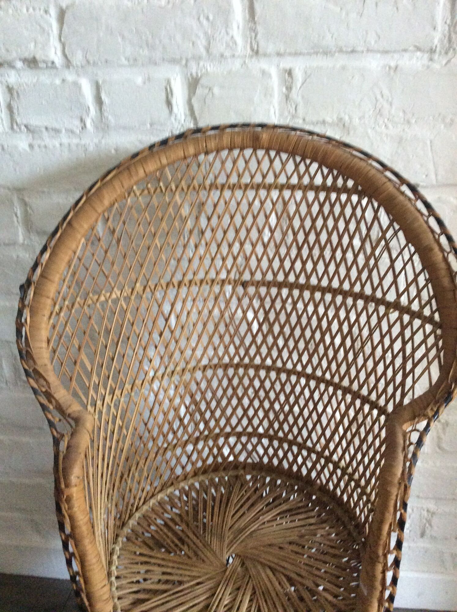 Vintage baby peacock armchair 1960