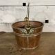Old copper flower pot