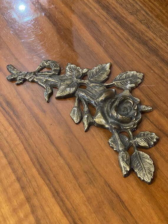 Gilded bronze pediment