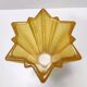 Art Deco Star Shaped Yellow Glass Vase Attributed to Pierre D'Avesn for Daum