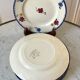 Set of 7 dessert plates Digoin Sarreguemines model "Mary Lou" 40s