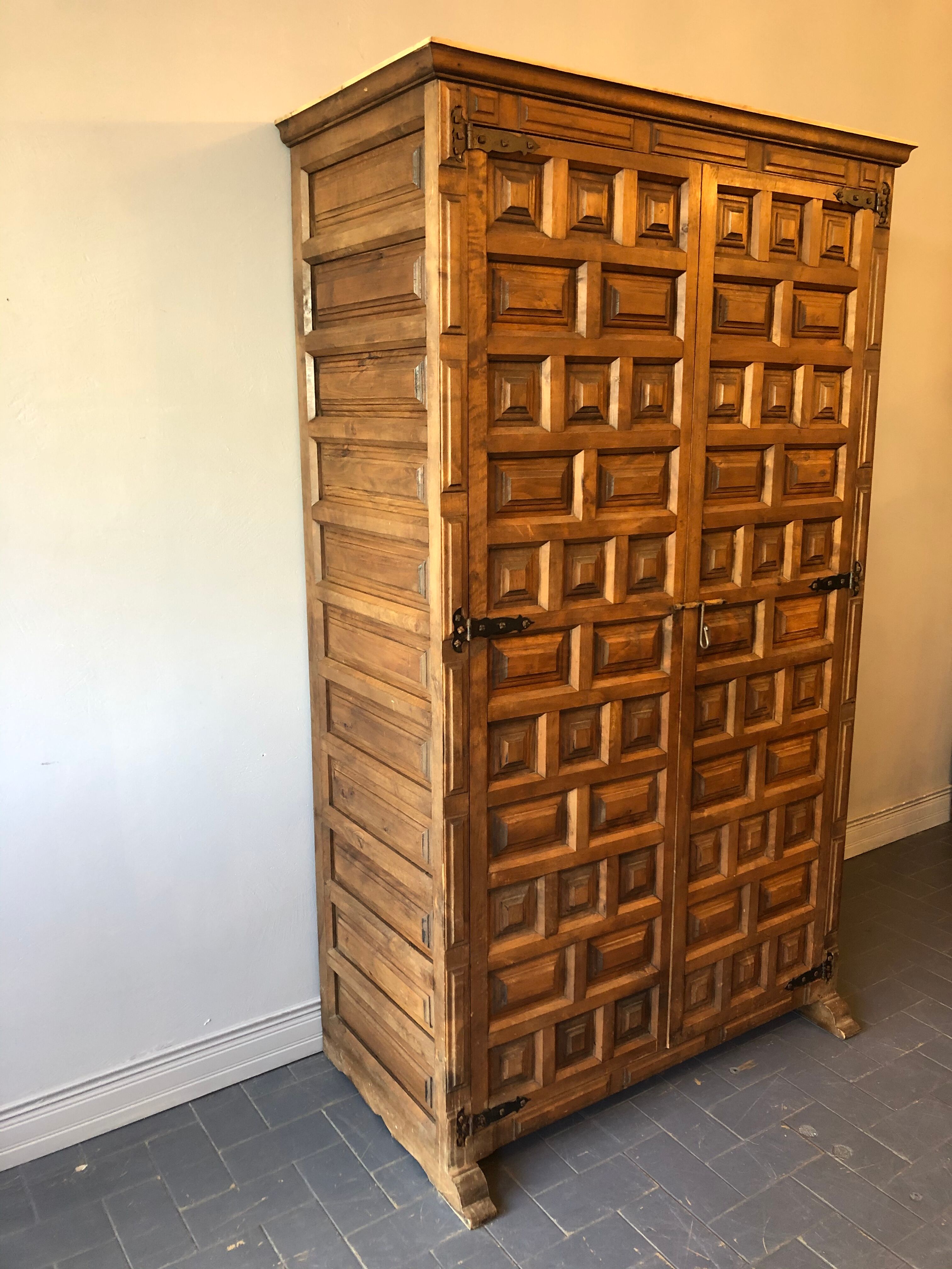 Ancient walnut cabinet