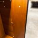 Wardrobe 1970 teak 4 doors half wardrobe half shelf 182 cm