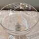 9 champagne coupes in glass, beautiful model from the 1940s.