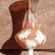 Old vase in real opaline from Italy, painted by hand.
