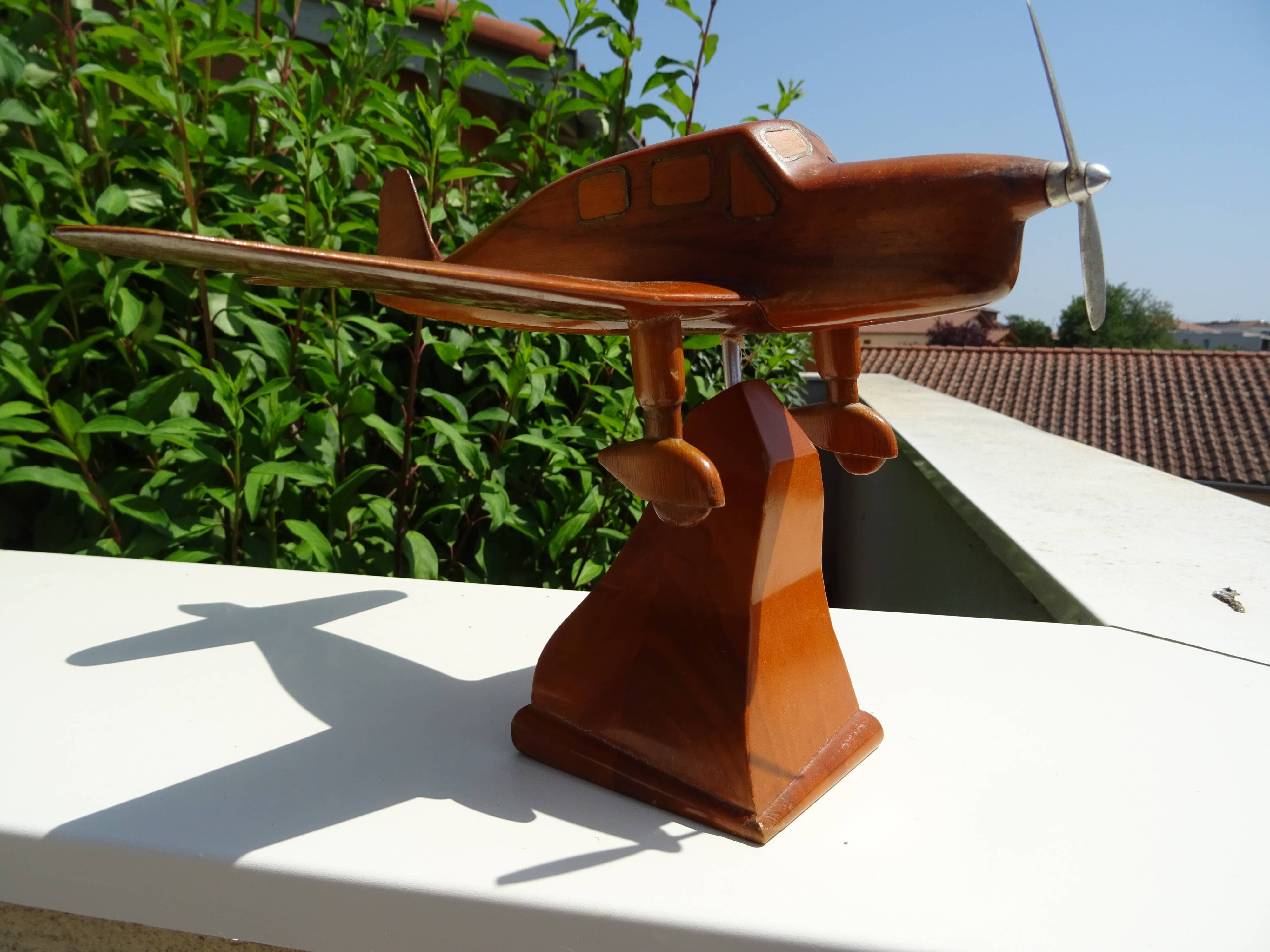 Wooden plane Art Deco 30 years 40