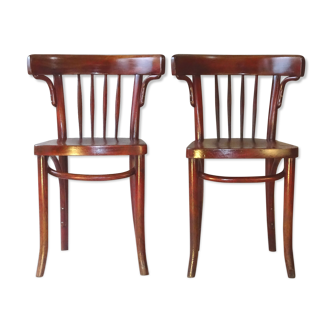 2 chairs Thonet Bistrot N°A 429 of 1930, wooden seat