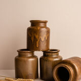 Brown Mustard Pot
