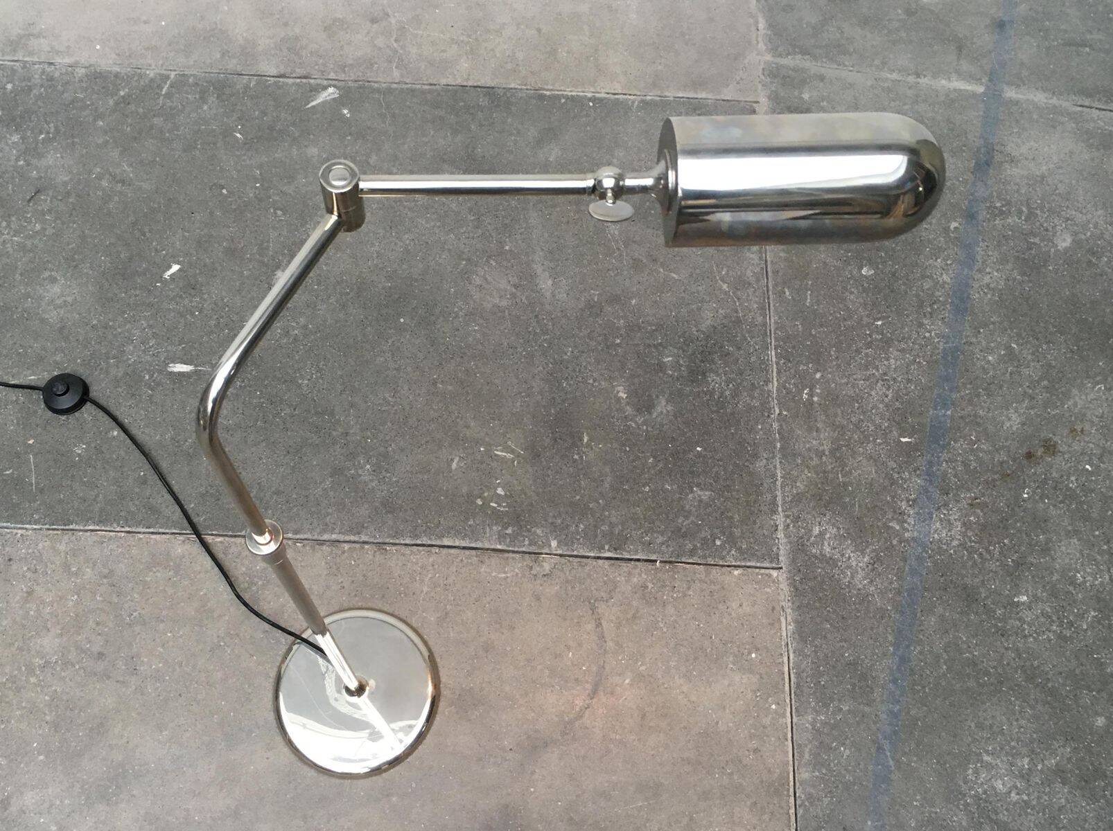 Hollywood Regency floor lamp by Florian Schulz, 1980s