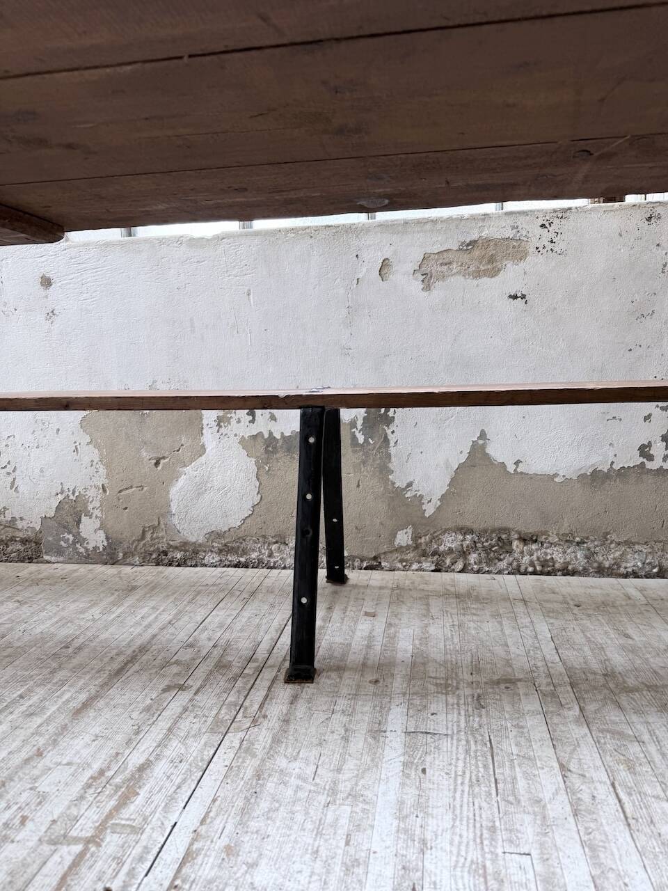 XXL trestle farm table 4m and its benches
