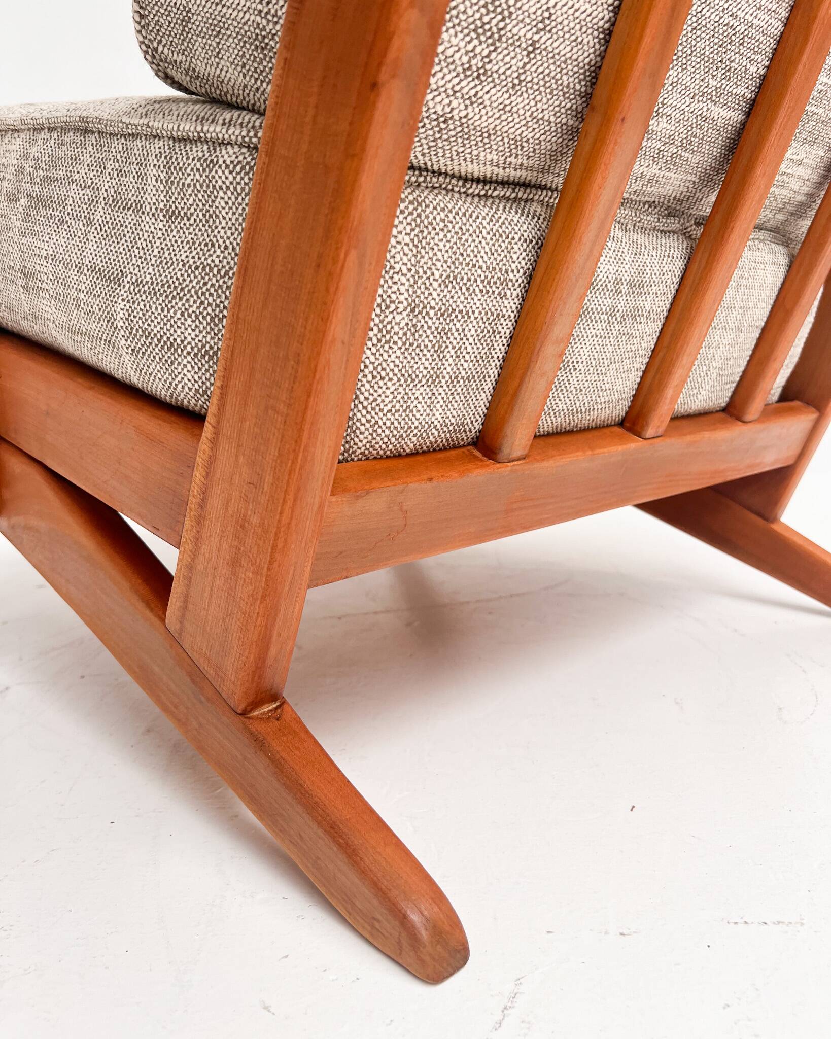 Wooden Midcentury armchairs with spindles from the 1960s