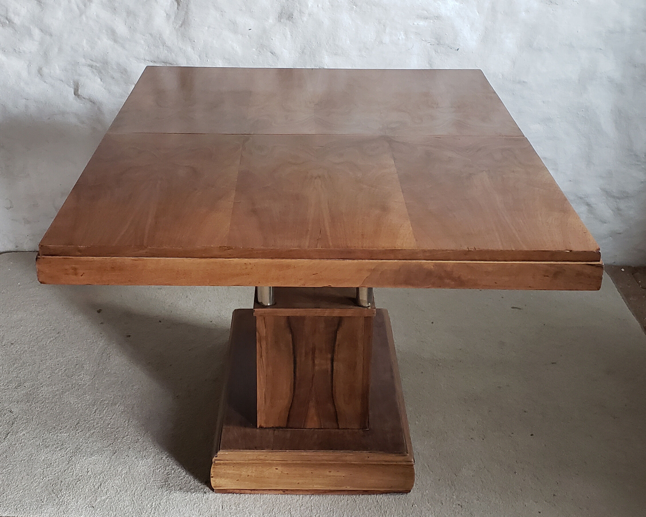 Walnut art-deco table