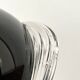 Large mouth-blown glass vase (black amethyst)
