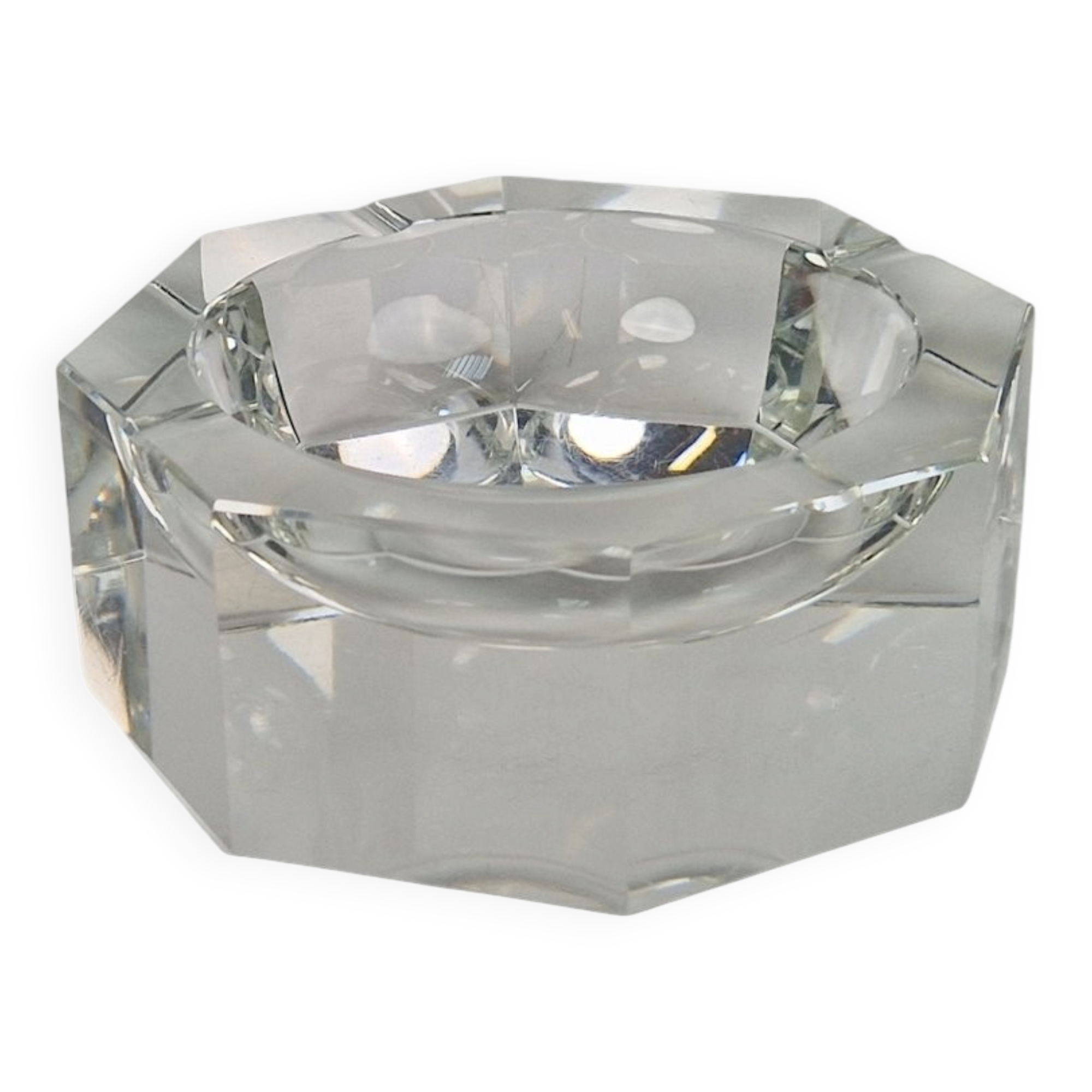 Art Nouveau Crystal Ashtray from Moser, 1940s