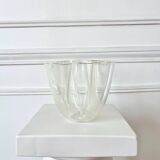 70s design Plexiglas tissue holder vase