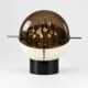 Space Age sculptural globe-shaped table lamp by Gaetano Missaglia, Italy, 1970s