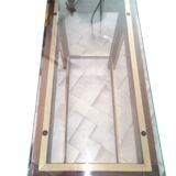 Tavolino da caffè con ripiani in vetro, anni '60