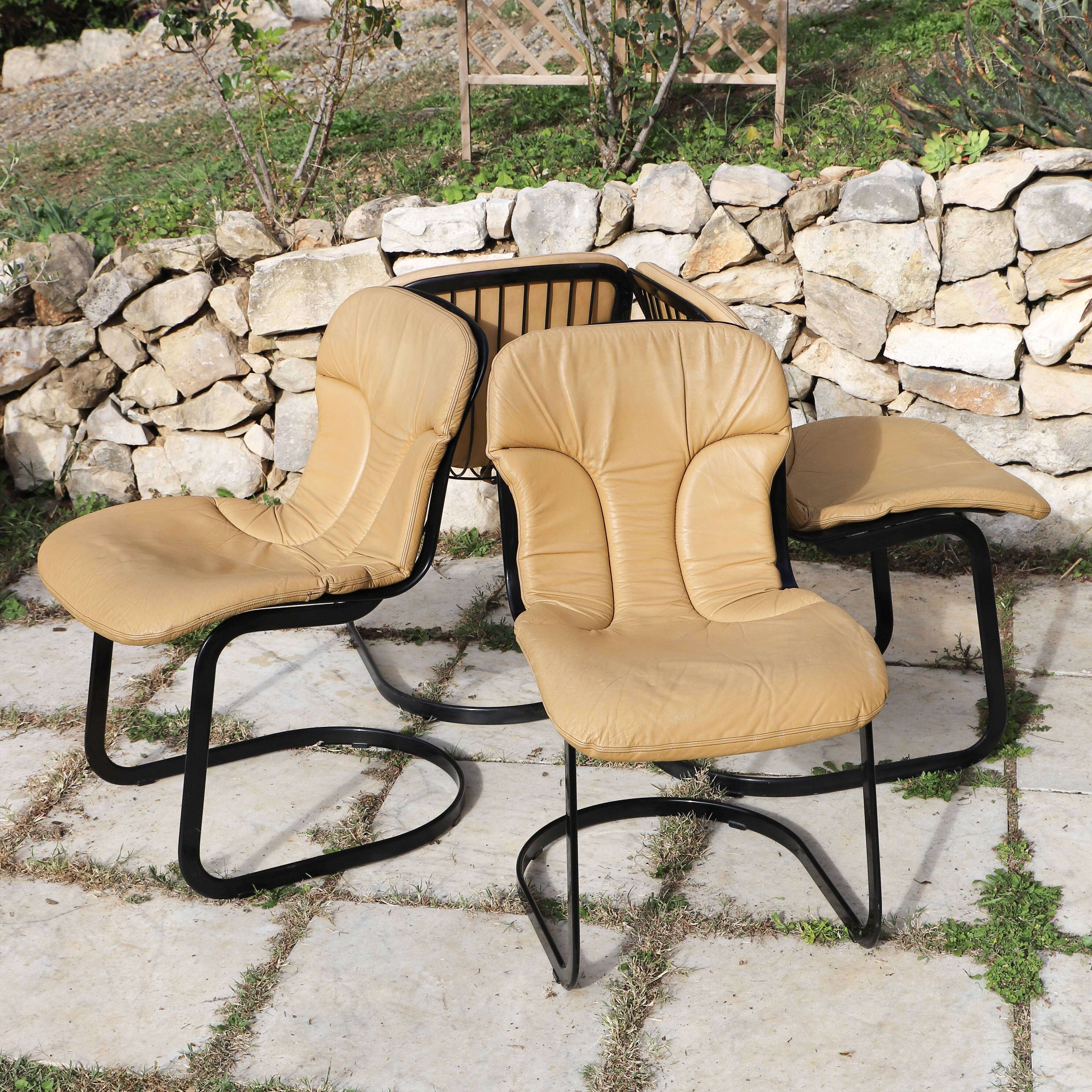 4 chairs Cidue 1970