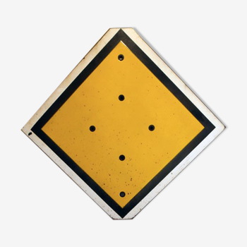 Old enamelled plate mechanical signaling sncf