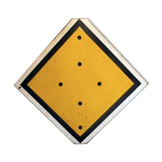 Old enamelled plate mechanical signaling sncf