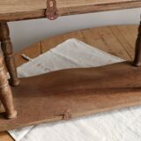 Vintage wooden wall shelf in Napoléon III style – 2 levels