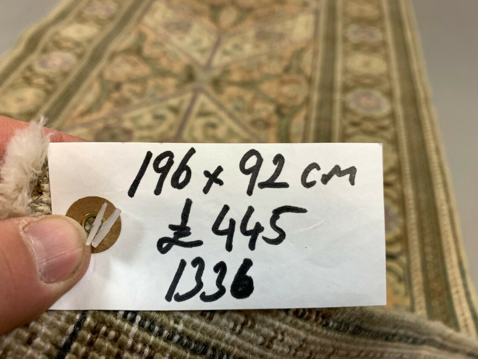 Turkish rug 196x92 cm wool