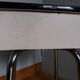 Stool shoeshine chest in formica and chromed metal