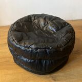 Patchwork leather pouf in de Sede style