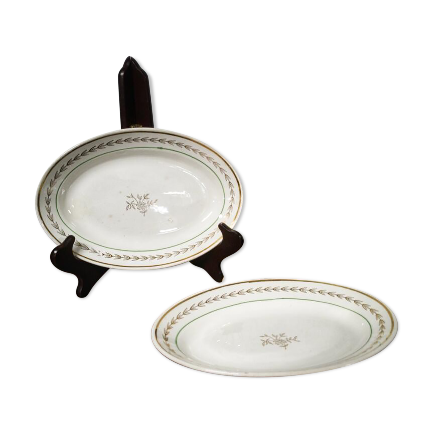 Paire de raviers faïencerie de Gien - modèle Colmar