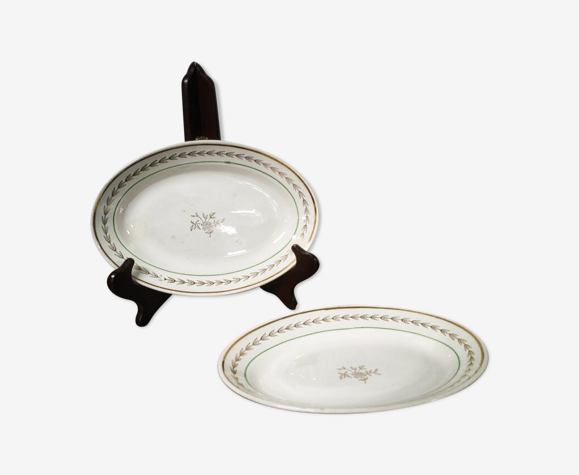 Paire de raviers faïencerie de Gien - modèle Colmar