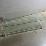 Table basse en acrylique et verre