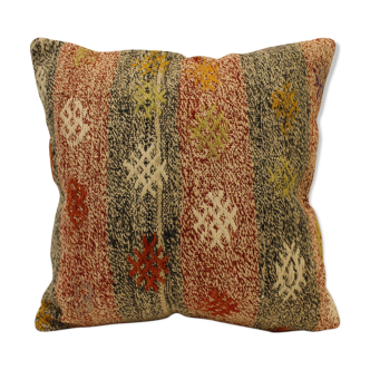 Housse coussin vintage 45x45 cm kilim