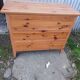Old chest of drawers 3 drawers in vintage pine wood