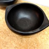 Pair of pottery bowls from La Chamba, Colombia