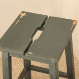 Antique French wooden stool