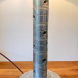 Industrial lamp polished metal and fabric kaki vintage