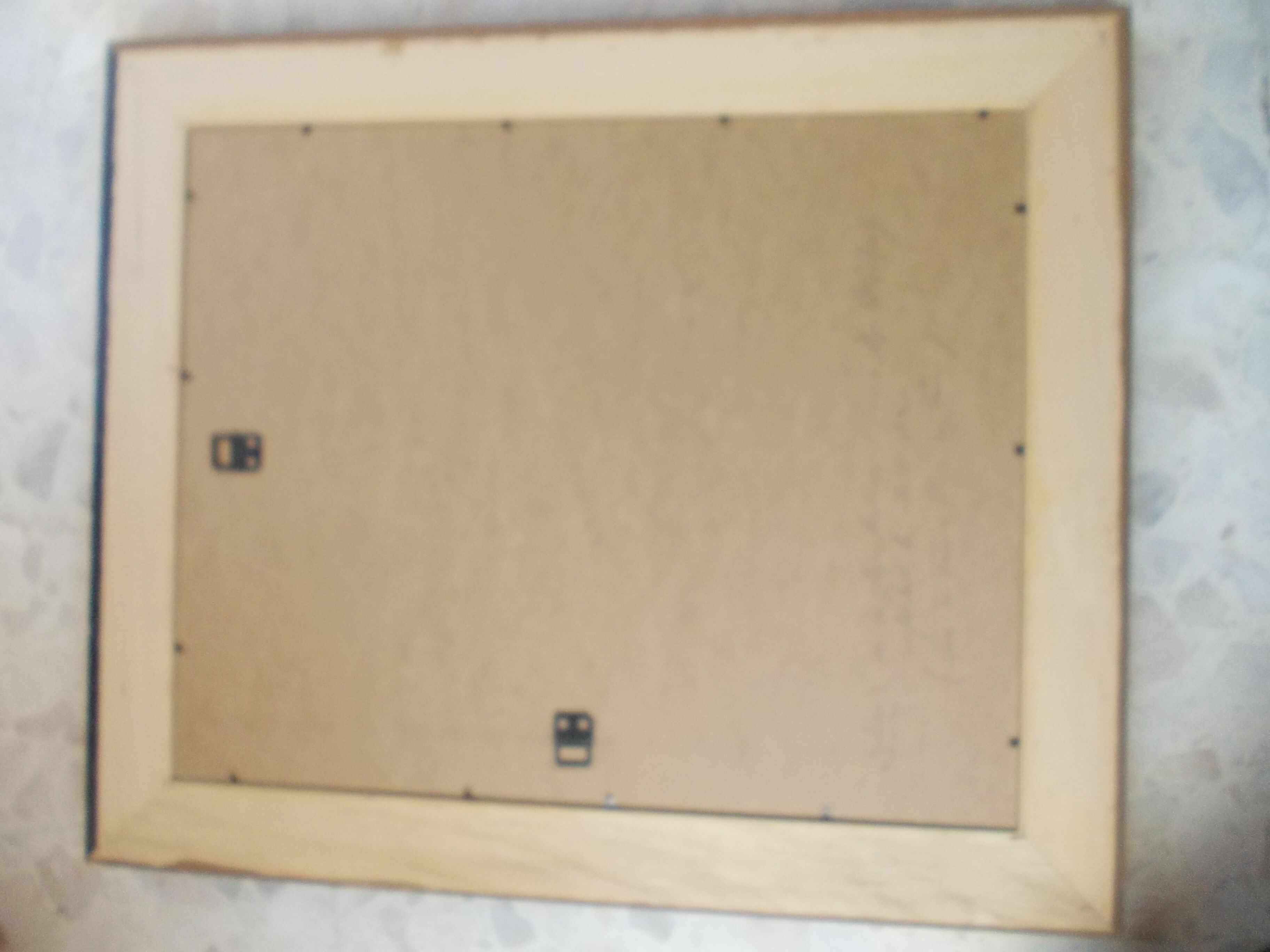 Watercolor by Louis Houpin, rue du four falicon alpes maritimes 06, reframed wood and gold