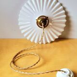 Suspension in pleated opaline 1950