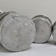 Aluminium metal spice pots 1940 series copper labels of 5