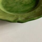 Glazed clay dish Biot verte XXL 1960