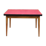 Extendable wooden and formica table