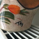 Vallauris vase signed Tess